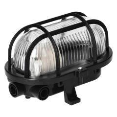 SOTOA, oprawa oświetleniowa, E27, max. 15W, IP54, klosz szklany, osłona plastikowa, czarna