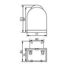Czujnik ruchu ścienny SLICK JQ-L-W biały
