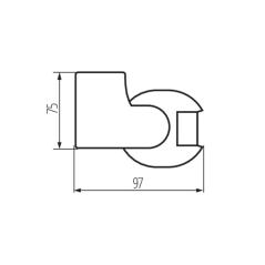 Czujnik ruchu ścienny PIR ALER JQ-30-B/B czarny