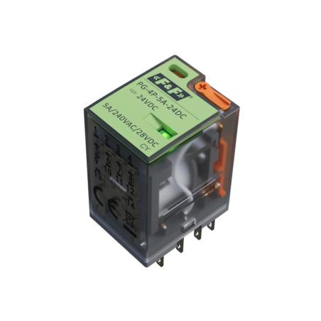 Przekaźnik interfejsowy PG 4P 5A 24V DC