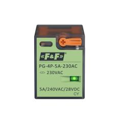 Przekaźnik interfejsowy PG 4P 5A 230V AC