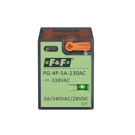Przekaźnik interfejsowy PG 4P 5A 230V AC