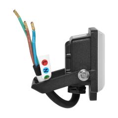 PORTO LED 10W naświetlacz bezramkowy, 800lm, IP65, 4000K, aluminium + poliwęglan