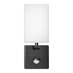 ENID LED 10W, oprawa ogrodowa z czujnikiem ruchu PIR, 800lm, IP65, 4000K, czarna