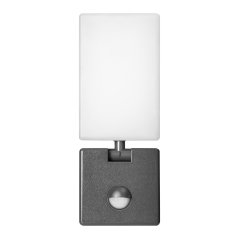 ENID LED 10W, oprawa ogrodowa z czujnikiem ruchu PIR, 800lm, IP65, 4000K, szara