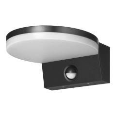 ASPEN LED 15W, oprawa ogrodowa z czujnikiem ruchu PIR, 1300lm, IP65, 4000K, czarna