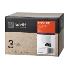 TOS LED 30W naświetlacz ogrodowy LED, 2200lm, IP65, 4000K, PC, czarna