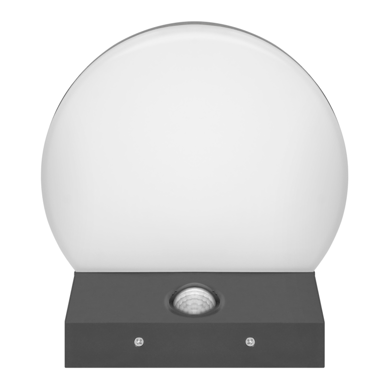 ASPEN LED 15W, oprawa ogrodowa z czujnikiem ruchu PIR, 1300lm, IP65, 4000K, szara