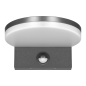 ASPEN LED 15W, oprawa ogrodowa z czujnikiem ruchu PIR, 1300lm, IP65, 4000K, szara