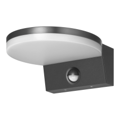 ASPEN LED 15W, oprawa ogrodowa z czujnikiem ruchu PIR, 1300lm, IP65, 4000K, szara