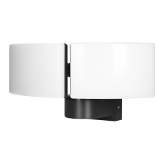 TOS DUO LED 2x20W podwójny naświetlacz ogrodowy, 2x1600lm, IP65, 4000K, PC, czarna