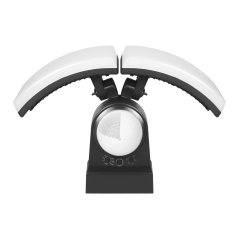 TOS DUO LED 2x20W podwójny naświetlacz ogrodowy z PIR, 2x1600lm, IP65, 4000K, PC, czarna