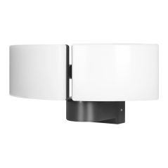 TOS DUO LED 2x20W podwójny naświetlacz ogrodowy, 2x1600lm, IP65, 4000K, PC, szary