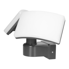 TOS DUO LED 2x20W podwójny naświetlacz ogrodowy, 2x1600lm, IP65, 4000K, PC, szary