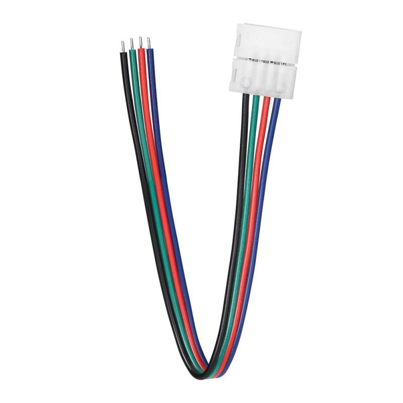 Złączka LED RGB 10mm jednostronna z przewodem