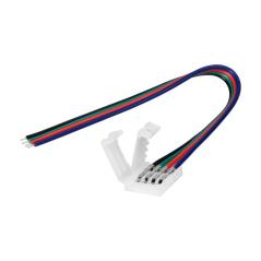 Złączka LED RGB 10mm jednostronna z przewodem