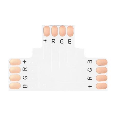 Złączka LED RGB 10mm trójnik "T"