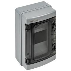 Rozdzielnica natynkowa 1x4 (N/PE) IP65 1000V AC / 1500V DC Tracon