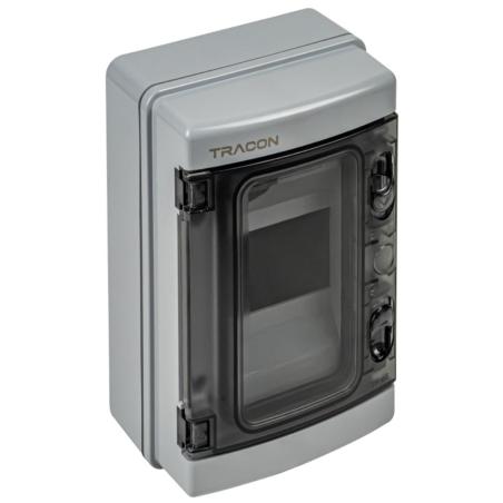 Rozdzielnica natynkowa 1x4 (N/PE) IP65 1000V AC / 1500V DC Tracon