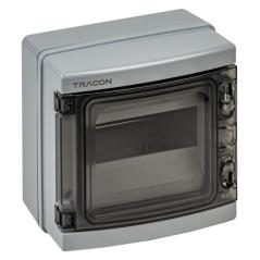 Rozdzielnica natynkowa 1x8 (N/PE) IP65 1000V AC / 1500V DC Tracon