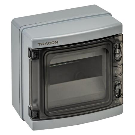 Rozdzielnica natynkowa 1x8 (N/PE) IP65 1000V AC / 1500V DC Tracon