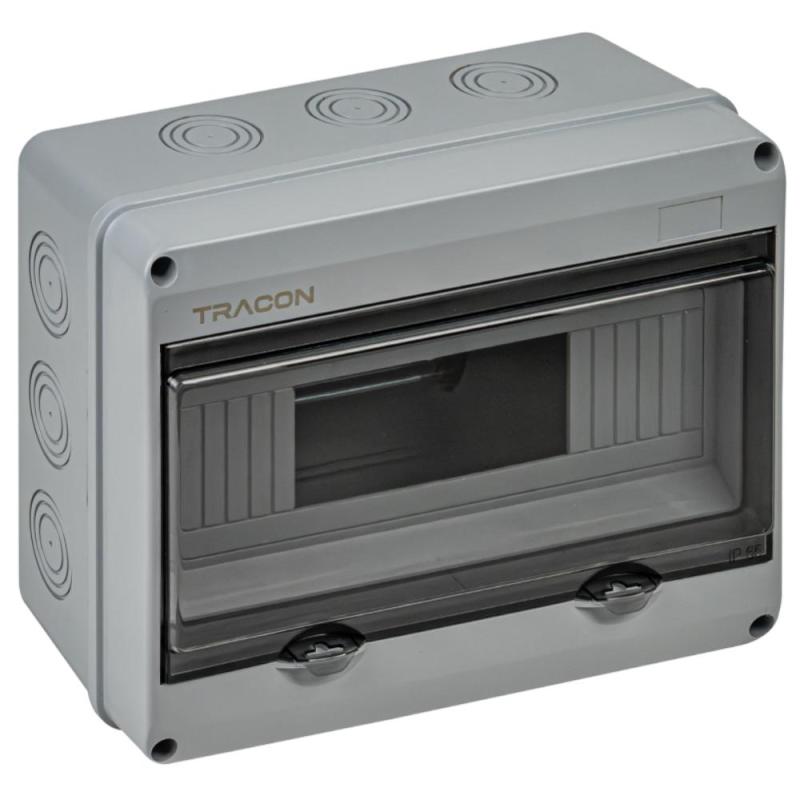 Rozdzielnica natynkowa 1x12 (N/PE) IP65 1000V AC / 1500V DC Tracon