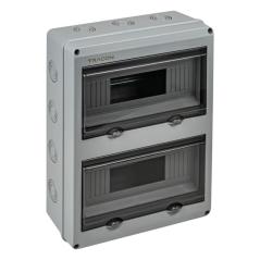 Rozdzielnica natynkowa 2x12 (N/PE) IP65 1000V AC / 1500V DC Tracon