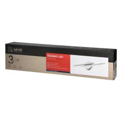TEKANO LED 14W, lampa nad lustro, 1540lm, 4000K, IP44, dł. 55cm, aluminium, biała