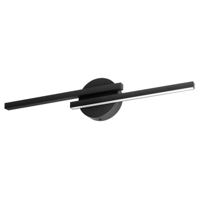 TEKANO LED 14W, lampa nad lustro, 1540lm, 4000K, IP44, dł. 55cm, aluminium, czarna