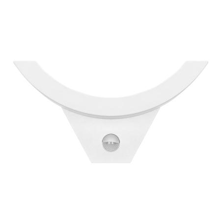 SPINEL LED 10W, oprawa ogrodowa z czujnikiem ruchu 140st, 800lm, IP54, 4000K, IK10, biała