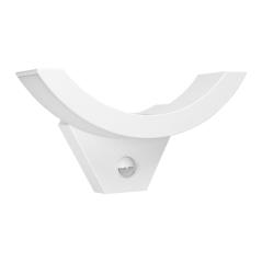 SPINEL LED 10W, oprawa ogrodowa z czujnikiem ruchu 140st, 800lm, IP54, 4000K, IK10, biała