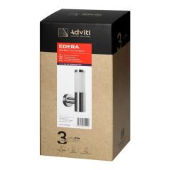 EDERA oprawa ogrodowa, E27, max. 15W, IP44, stal nierdzewna