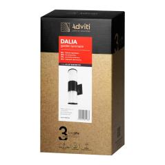 DALIA oprawa ogrodowa, 2xE27, max. 2x15W, IP54, czarna
