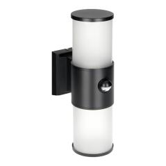 DALIA oprawa ogrodowa z czujnikiem PIR, 2xE27, max. 2x15W, IP54, czarna