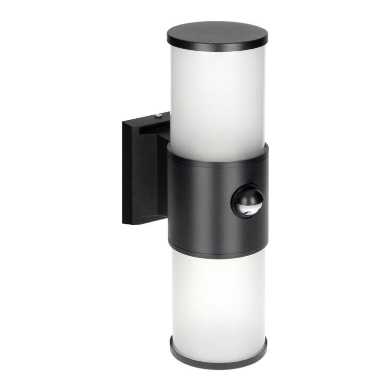 DALIA oprawa ogrodowa z czujnikiem PIR, 2xE27, max. 2x15W, IP54, czarna