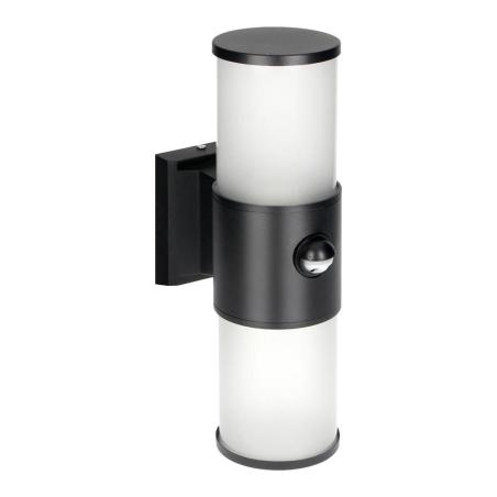 DALIA oprawa ogrodowa z czujnikiem PIR, 2xE27, max. 2x15W, IP54, czarna