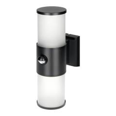 DALIA oprawa ogrodowa z czujnikiem PIR, 2xE27, max. 2x15W, IP54, czarna