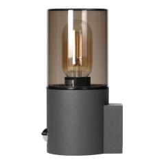 SALVIA oprawa ogrodowa z czujnikiem PIR, E27, max. 15W, IP54, szara