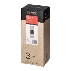 SALVIA oprawa ogrodowa, 2xE27, max. 2x15W, IP54, szara