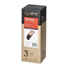 PEONIA oprawa ogrodowa, E27, max. 15W, IP54, skos, czarna