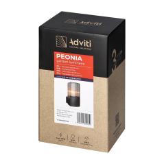 PEONIA oprawa ogrodowa, E27, max. 15W, IP54, czarna