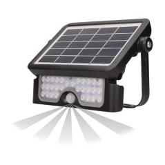 LUX LED 5W, naświetlacz solarny z czujnikiem ruchu 500lm, IP65, 4000K, 2x1500mAh, czarna