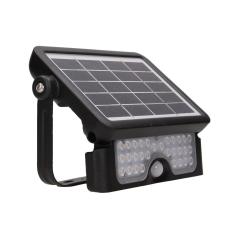 LUX LED 5W, naświetlacz solarny z czujnikiem ruchu 500lm, IP65, 4000K, 2x1500mAh, czarna