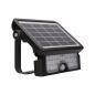 LUX LED 5W, naświetlacz solarny z czujnikiem ruchu 500lm, IP65, 4000K, 2x1500mAh, czarna
