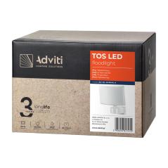 TOS LED 30W naświetlacz ogrodowy LED, 2200lm, IP65, 4000K, PC, biała