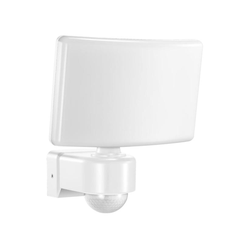 TOS LED 30W naświetlacz ogrodowy z PIR, 2200lm, IP65, 4000K, PC, biała