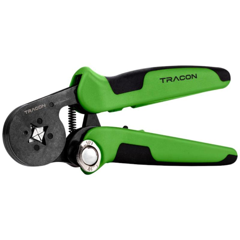 Praska do tulejek izolowanych, nieizolowanych i podwójnych 0,25-16mm2 9039-1016 Tracon Praska do tulejek izolowanych, nieizolowanych i podwójnych 0,25-16mm2 9039-1016 Tracon