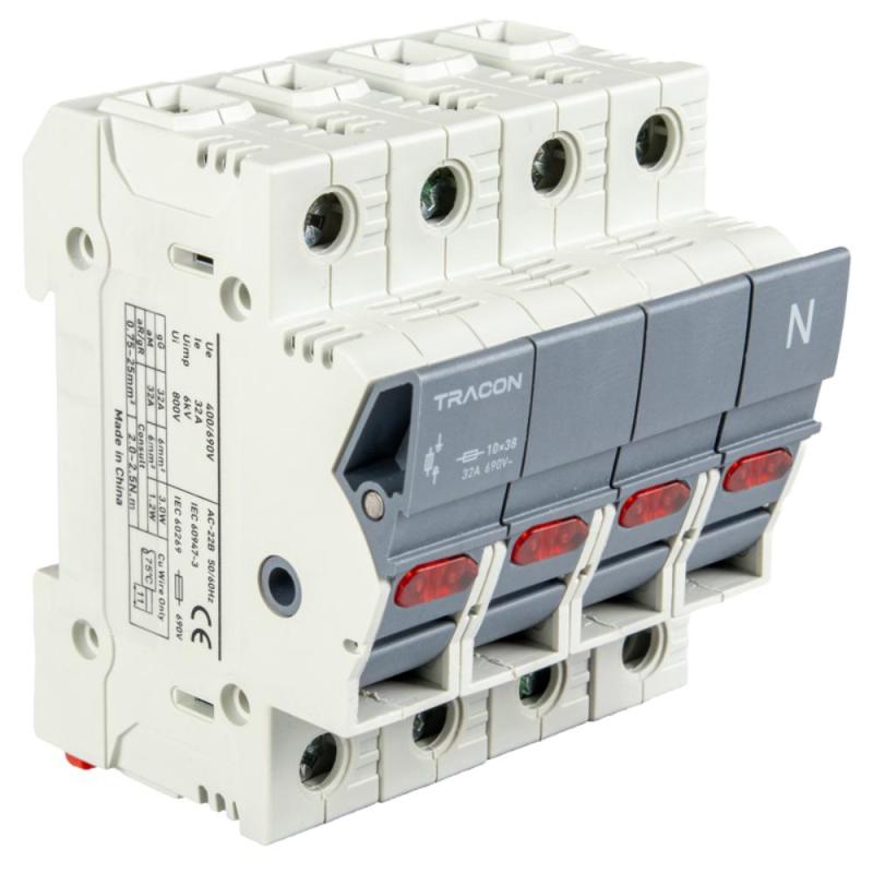 Modułowa podstawa bezpieczników cylindrycznych 50A 3P+N 14x51 CFBL3P+N50