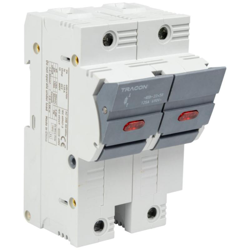 Modułowa podstawa bezpieczników cylindrycznych 100A 2P 22x58 CFBL2P100