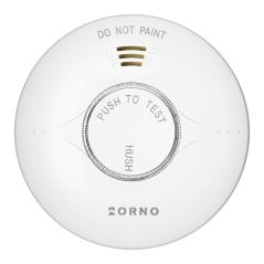 Bateryjny czujnik dymu, wbudowana bateria, żywotność sensora i baterii 10 lat